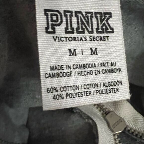 Victoria’s Secret PINK size M gray and seafoam zip up jacket - Picture 6 of 6
